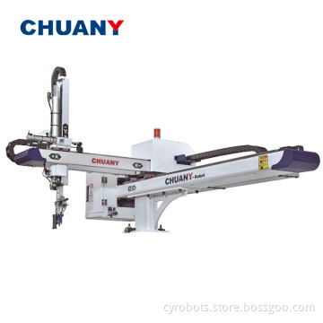 Automatic Robotic Arm for Plastic Injection Molding Machines
